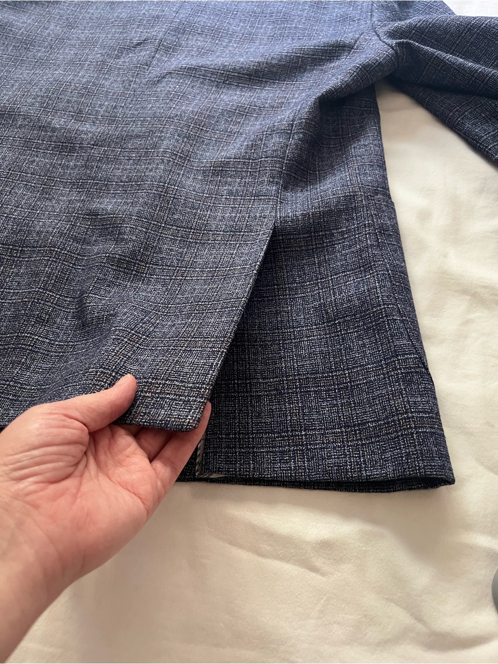 Tailorbyrd Collection Blue Sport Coat Classic Tweed Blazer Size 42R - Picture 12 of 13